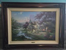 Thomas Kinkade's Clocktower Cottage 194/790 A/P Canvas size 18" X 27" | eBay