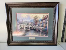 Thomas Kinkade COBBLESTONE BROOKE Home Interiors Hostess ...