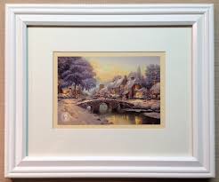 Thomas Kinkade Framed Open Edition "Cobblestone Christmas ...