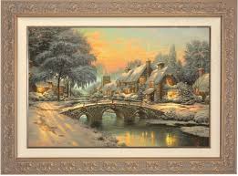 Cobblestone Christmas - Limited Edition Canvas – Thomas ...