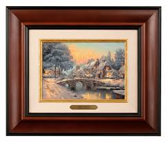 Thomas Kinkade 5" x 7" Framed Brushworks:"Cobblestone ...