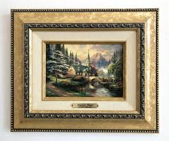 Thomas Kinkade Authentic Dogwood Chapel Accent Print Framed & Matted With COA | eBay