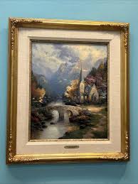 Thomas Kinkade Chapel In Art Paintings | eBay