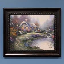 Everette's Cottage - 16" x 20" Brushstroke Vignette (Dark ...