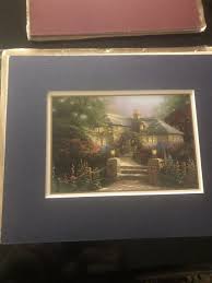 COA Thomas Kinkade Hollyhock House Matt 10"x 8" Collector ...