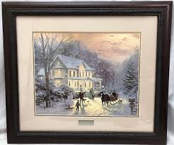 Thomas Kinkade "Home for the Holidays" giclee Signed 1991 Framed print | eBay