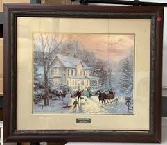 Home for the Holidays Thomas Kinkade | eBay