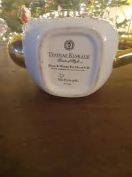 Vintage Thomas Kinkade Teapot Home Is Where The Heart Is 11 Gold Trim EUC | eBay