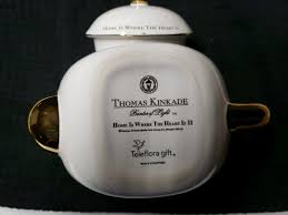 Tea pot Thomas Kinkade "Home Is Where The Heart is II" Cottage Scene | eBay