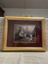 Thomas Kinkade The Forest Chapel Burnished Gold Frame 14x17 With COA | eBay