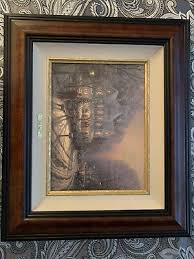 Thomas Kinkade signed A Holiday Gathering framed 624/2450 GP Canvas 12”x16” COA | eBay