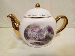 Thomas Kinkade Teapot Painter Of Light, Home Is Where The ...