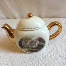 Vintage Thomas Kinkade Teapot. Home is Where the Heart is ...