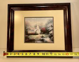 Thomas Kinkade "Hometown Chapel" Matted Collector's Print ...