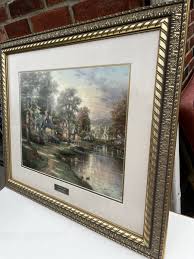 Thomas Kinkade Hometown Lake Print Limited Library Edition ...