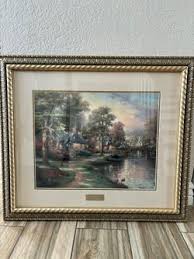 Hometown Lake By Tomas Kinkade Picture Frame for Sale in ...