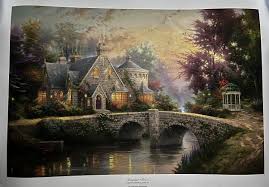 Thomas Kinkade “Lamplight Manor” Lamplight Lane VI Signed ...