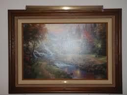 THOMAS KINKADE ~ MOUNTAIN PARADISE 24 X 36 S/N ...