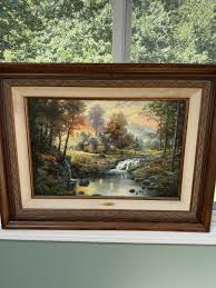 Limited Edition Mountain Retreat Thomas Kinkade Rare Hand ...