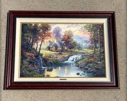 Thomas Kinkade 'mountain Retreat' Limited Edition Canvas ...