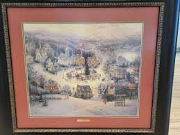thomas kinkade christmas paintings, signed & numbered, 24 ...