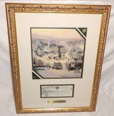 THOMAS KINKADE St. Nicholas Circle PRINT w/ COA Quote ...