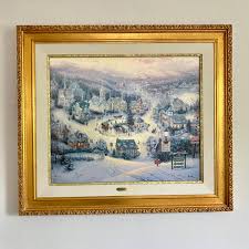1993 THOMAS KINKADE "st. Nicholas Circle" Signed Artist ...