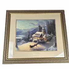 Thomas Kinkade Sunday Evening Sleigh Ride Library Edition ...