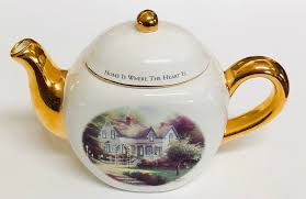 Thomas Kinkade Teleflora Teapot - Home is Where the Heart is ...