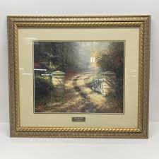 The Autumn Gate Library Edition Print by Thomas Kinkade Matted & Framed | eBay