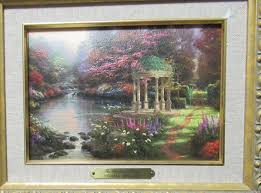 THOMAS KINKADE "THE GARDEN OF PRAYER" SMALL LIMITED EDITION LITHOGRAPH C.O.A. | eBay