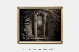 Victorian Mansion Window Print: Dark Academia Cottagecore ...