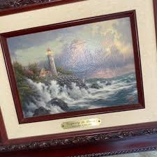 Thomas Kinkade | Art | Two Thomas Kinkade Framed Lighthouse ...