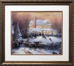 Thomas Kinkade "Victorian Christmas 2" NEWLY CUSTOM FRAMED ...