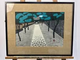 KIYOSHI SAITO "Saihoji" Woodblock Print Signed Framed 1959 59/100 | eBay