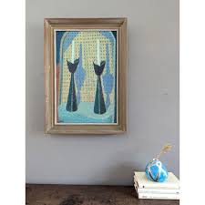 Mid-Century Modern "Candlesticks" Swedish Vintage Still Life Oil Painting, Framed | Chairish