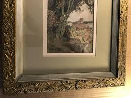 Rare Wonderful Antique Signed Painting of a Castle 1906 Well-Framed | eBay