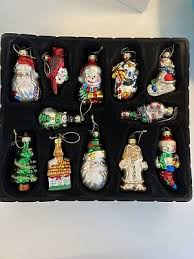 Thomas Pacconi Christmas Ornaments Hand Blown (24) Piece Crate Box Set COA NEW | eBay