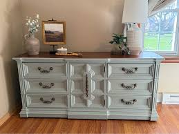 Drexel dresser refinished in a blue/green high quality paint ...