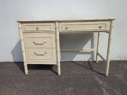 Bamboo Desk Thomasville Allegro Writing Boho Chic Chinoiserie Campaign Boudoir Set Vanity Shabby Chic Table Laptop Stand CUSTOM PAINT AVAIL