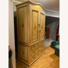 Hand Made/Painted Armoire - AptDeco