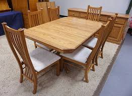 8 Piece Dining Room Set By Temple Stuart. Table, 6