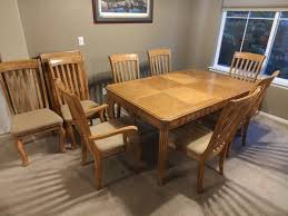 Dining Table With 8 Chairs And Extension for Sale in ...