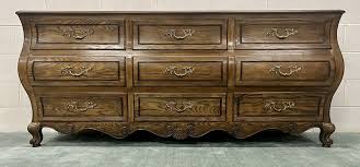 Baker Furniture 9 Drawer Bombe French Provincial Dresser ...