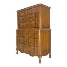 Dark Amber Tone 6 Drawers High Boy French Chest of ...