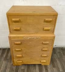 Vintage Thomasville Mid Century Blonde Art Deco Style Chest ...