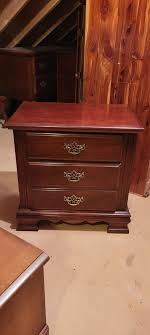 Solid Dark Cherry King Bedroom Set (Sleigh Bed, Highboy ...