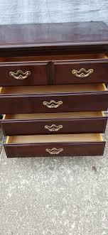 1970s Set of Two Thomasville Mahogany Night Stands With ...