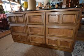 Vintage Bassett Credenza Dresser w Cabinets and Drawers | eBay