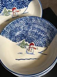 Thomson Pottery Vintage Retired Snowman Bowls Set of 4 - Etsy
